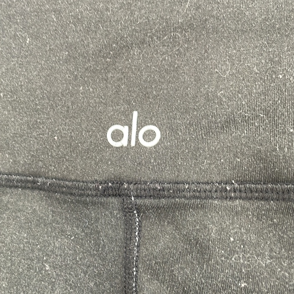 Alo Crystals Patterned Black Medium Basic Gym Yog… - image 5